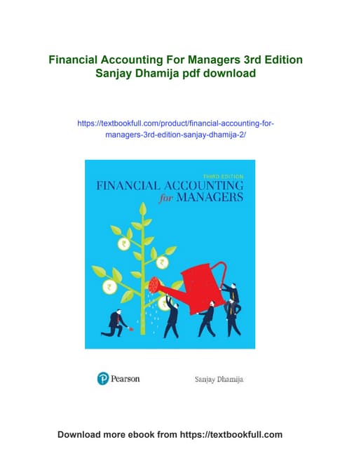 Financial Accounting For Managers 3rd Edition Sanjay Dhamija