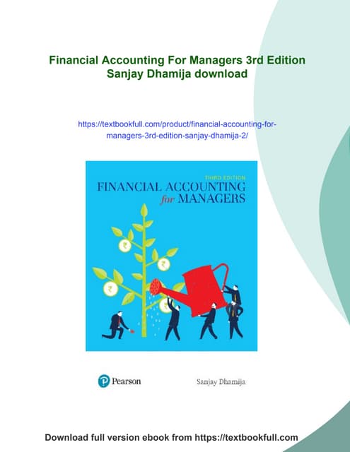Financial Accounting For Managers 3rd Edition Sanjay Dhamija