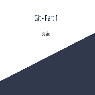 git presentation tutorial basics commands | PPTX