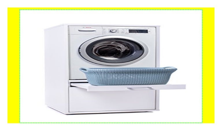 Waschmaschinenschrank erhöhung mit Stauraum der