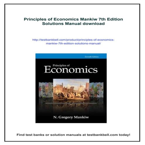 Principles of Economics Mankiw 7th Edition Solutions Manual