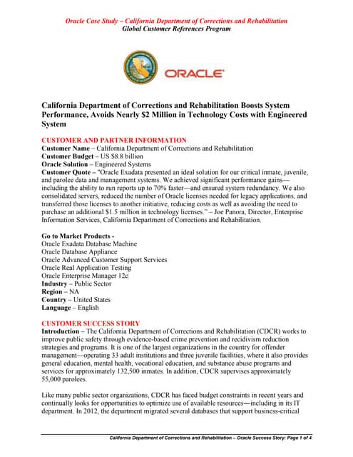 SOMS HP case study 2014 | PDF