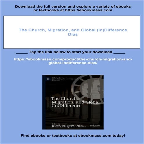 The Church, Migration, and Global (in)Difference Dias