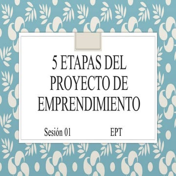 Mi primer proyecto de emprendimiento- design thinking | PDF