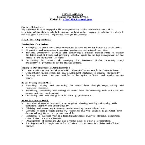 AFFAN AHMAD Final Cv