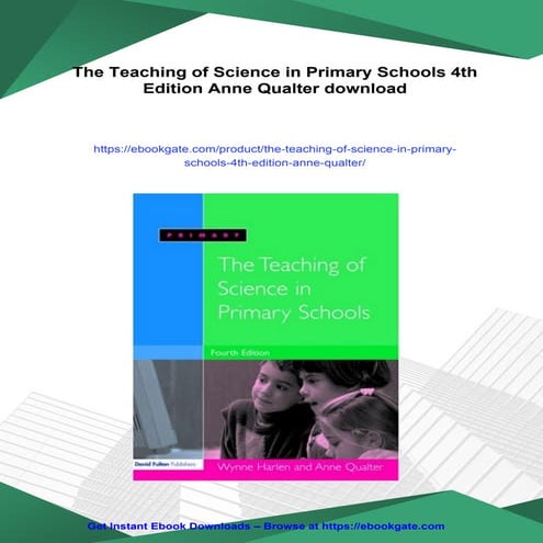 The Teaching of Science in Primary Schools 4th Edition Anne Qualter | PDF