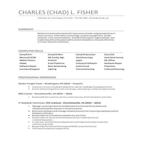 Dedra Lance resume | DOC