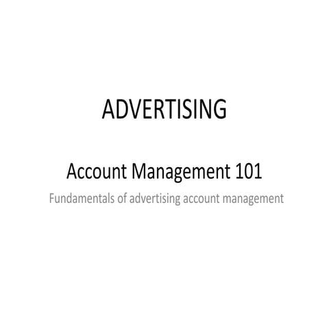 Advertising 101