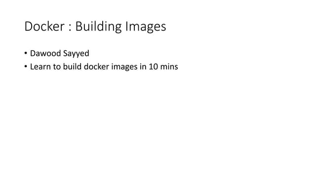Building Images