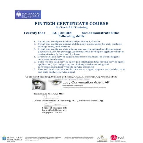FINTECHCERTIFICATEFoundation_ku jun bin