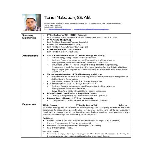 CV RG terbaru nih | DOCX