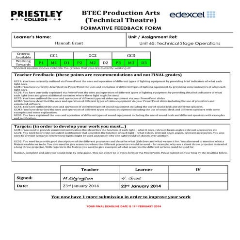 Formative Feedback | PDF