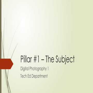 66 - Pillar 1 The Subject.pptx PowerPoint for Notes Page