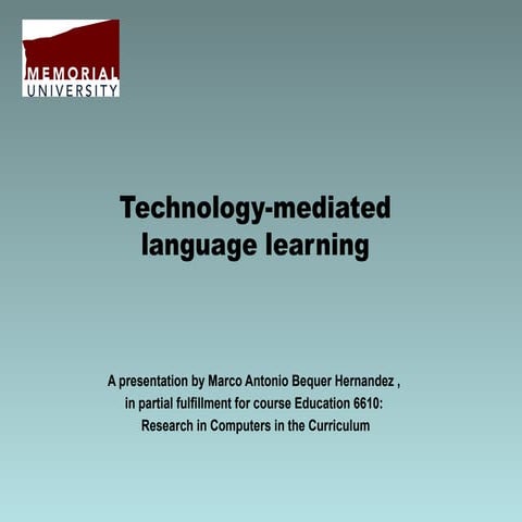 Mobile Assisted Language Learning in English Language Teaching | PPTX