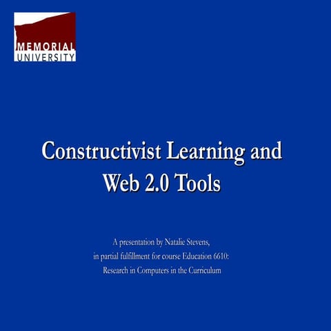 Constructivist Learning and Web 2.0 Tools