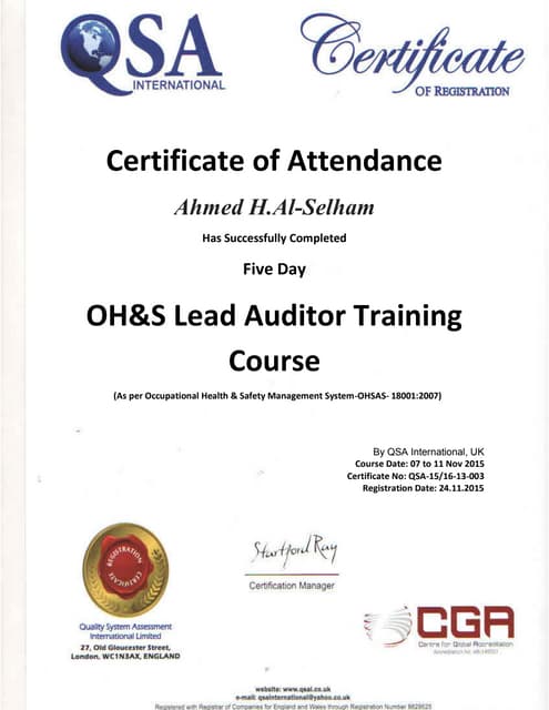 Certificate_Hydraulics_NDSQ 2015 Asad Abbas | PDF