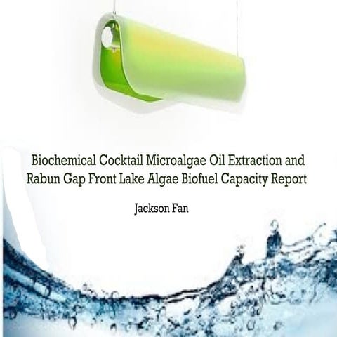 Algae Oil Extraction presentation