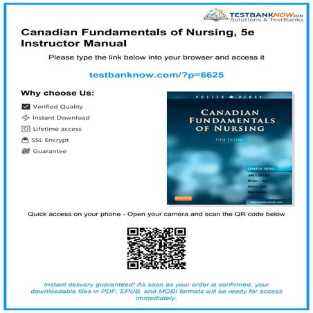 Comprehensive Guide to Canadian Fundamentals of Nursing, 5th Edition ...