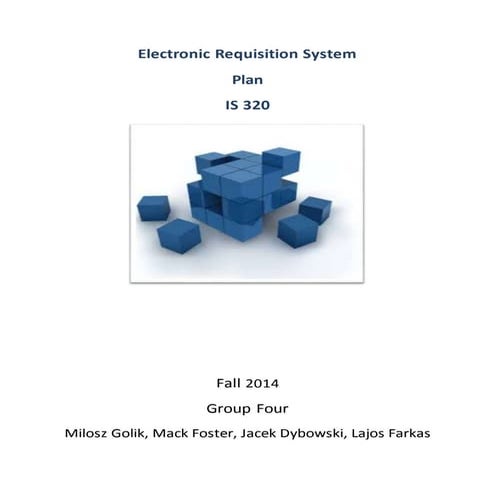 Final Project IS320 Electronic requisition system | DOCX