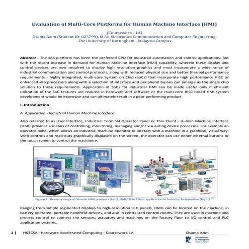 Human machine interface (HMI) projects | PDF