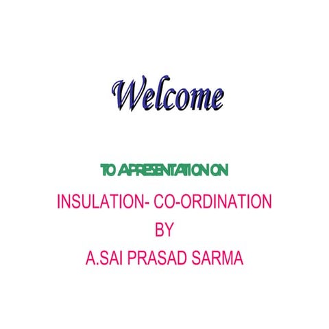 6654882 presentation-on-insulation-co ordination