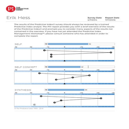 Erik Hess PI Summary