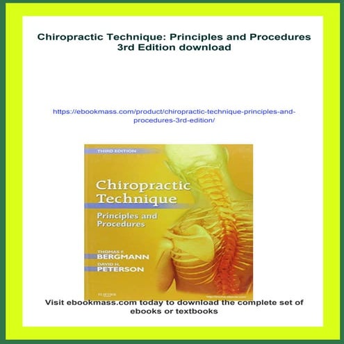 Chiropractic Technique: Principles and Procedures 3rd Edition