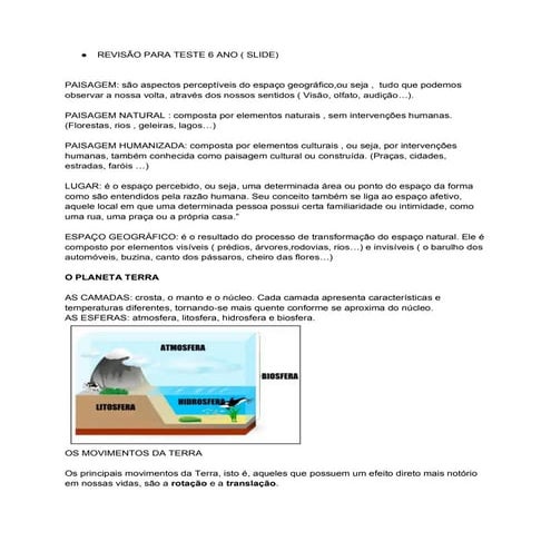PROVA de geografia | DOC