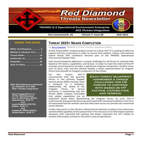 OEE Red Diamond AUG16