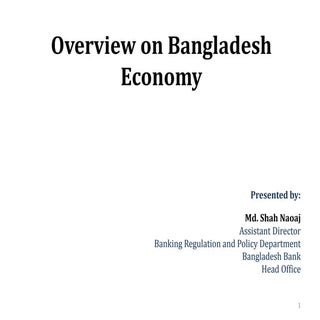 Macroeconomic Indicators of Banglad...