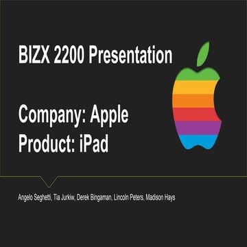 APPLE PRESENTATION | PPTX