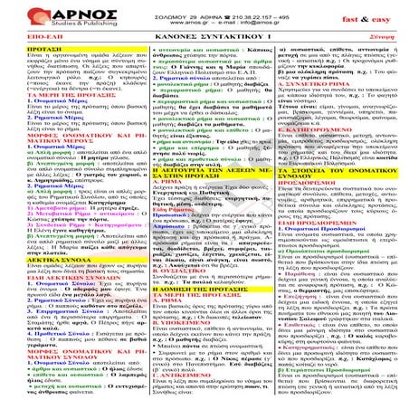 κανόνες συντακτικού