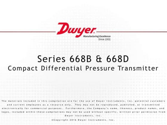 Dwyer's Manometer Checklist | PDF