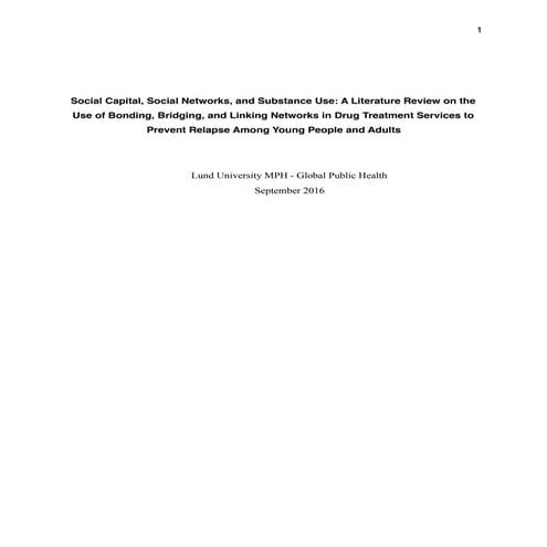 David Rook Richmond VA - The Social Model of Recovery | PDF