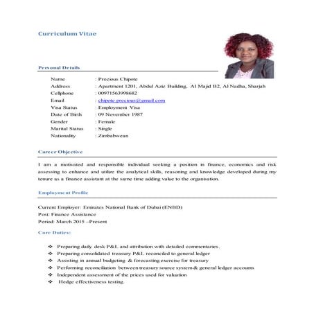 Precious Chipote. CV. -1