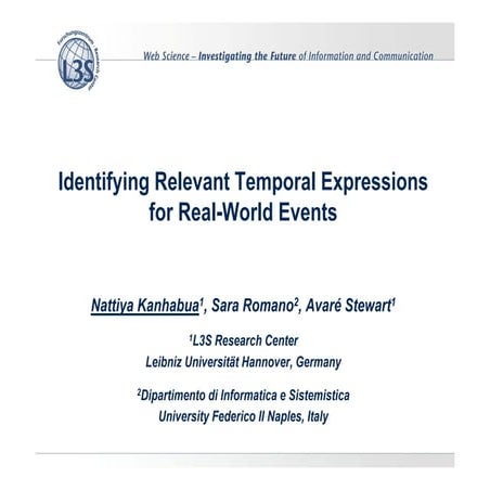 Identifying Relevant Temporal Expressions for Real-world Events