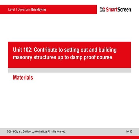 Bricklaying: Step by Step | PPTX