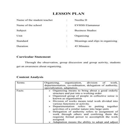(671541027) lesson plan
