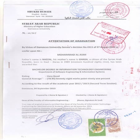Attestation of graduation | PDF