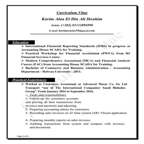MY update CV | DOC
