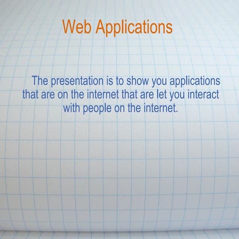 Web Applications | PPT