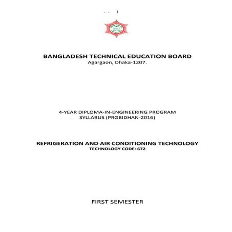 672 refrigeration &amp; air conditioning 1st sem