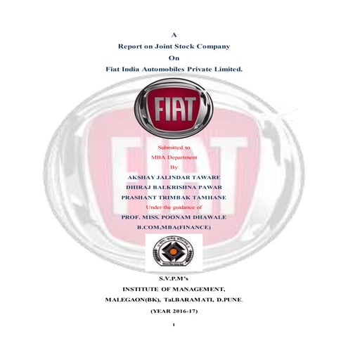 (WM)FIAT INDIA AUTOMOBILES PRIVATE LIMITED