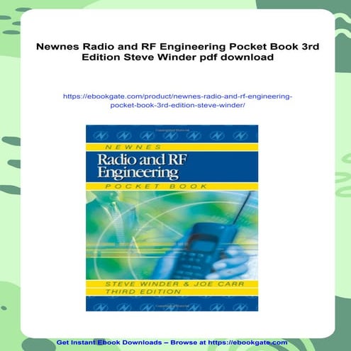 Newnes Radio and RF Engineering Pocket Book 3rd Edition Steve Winder