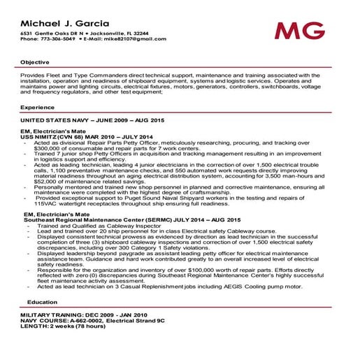joe resume | DOCX