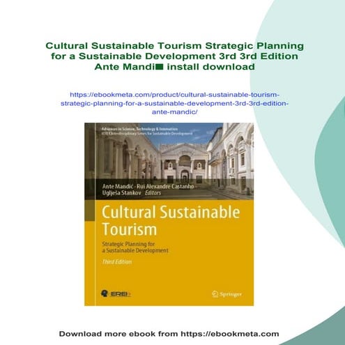 Cultural Sustainable Tourism Strategic Planning for a Sustainable ...