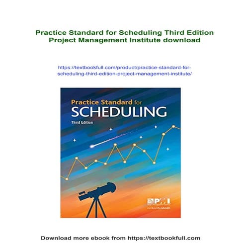 Practice Standard for Scheduling Third Edition Project Management ...