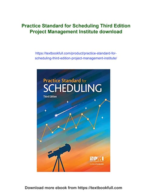 Practice Standard for Scheduling Third Edition Project Management ...