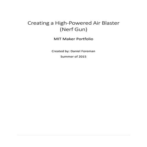 High-Powered Nerf Gun Write-Up | PDF