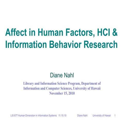 Theories of Information Behavior | PPT